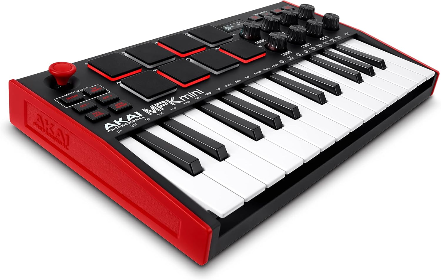 Image of the Akai Professional MPK Mini MK3 - 25 Key USB MIDI Keyboard Controller With 8 Backlit Drum Pads, 8 Knobs, Music Production Software and Native Instruments Sound Package